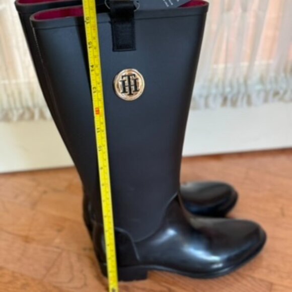 Stylish black rainboots Tommy Hilfiger 8M - Picture 6 of 7